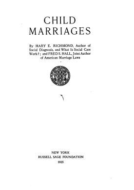 Cover image of the book Child Marriages
