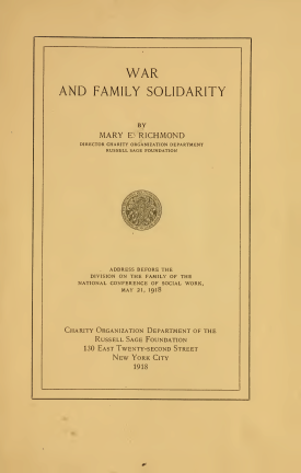 Cover image of the book War and Family Solidarity