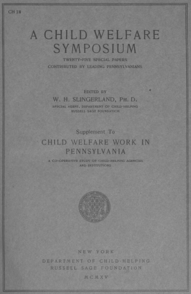 Cover image of the book A Child Welfare Symposium
