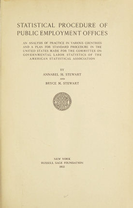 Cover image of the book Statistical Procedure of Public Employment Offices
