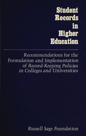 Cover image of the book Student Records in Higher Education