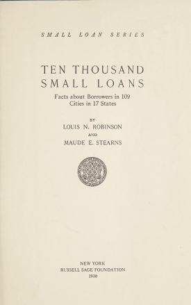 Cover image of the book Ten Thousand Small Loans
