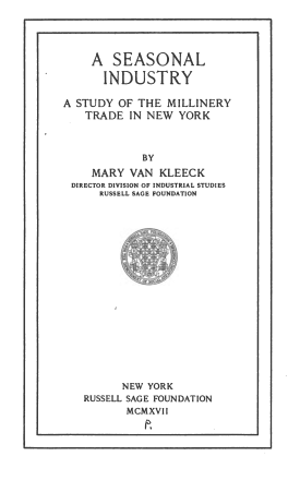 Cover image of the book A Seasonal Industry