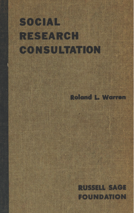 Cover image of the book Social Research Consultation