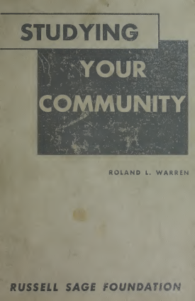 Cover image of the book Studying Your Community