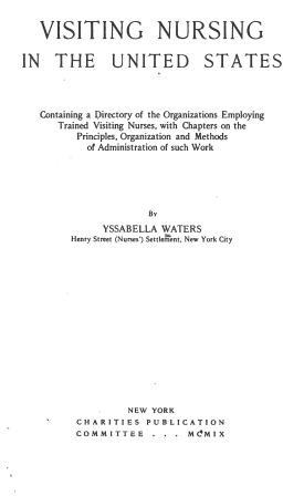 Cover image of the book Visiting Nursing