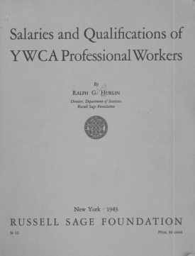 Cover image of the book Salaries and Qualifications of YWCA Professional Workers