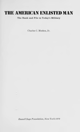 Cover image of the book The American Enlisted Man