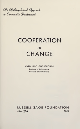 Cover image of the book Cooperation in Change