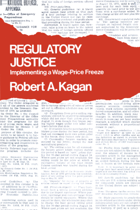 Cover image of the book Regulatory Justice