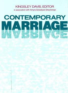 Cover image of the book Contemporary Marriage