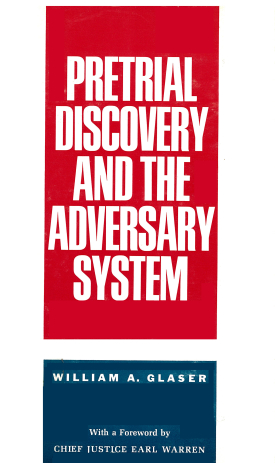 Cover image of the book Pretrial Discovery and the Adversary System