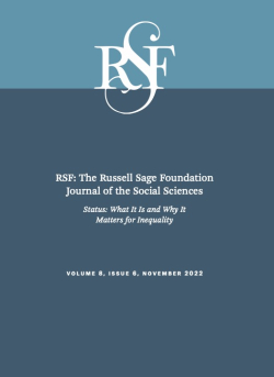 Image for news story RSF Journal Contributors Discuss the Role of Status in Creating and Maintaining Inequality