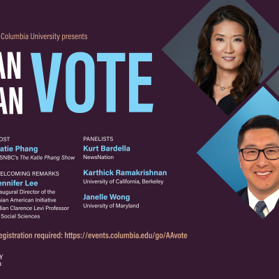 Image for news story RSF-Affiliated Scholars to Discuss the Power of Asian American Voters