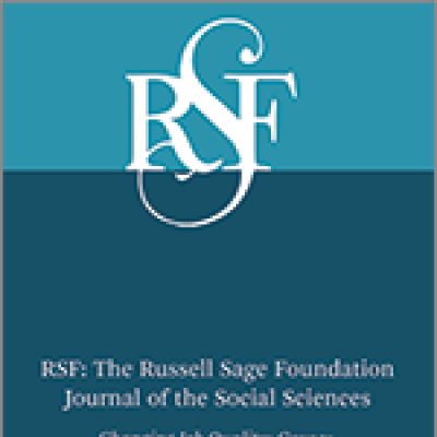 Image for news story New RSF Journal Issue: Changing Job Quality